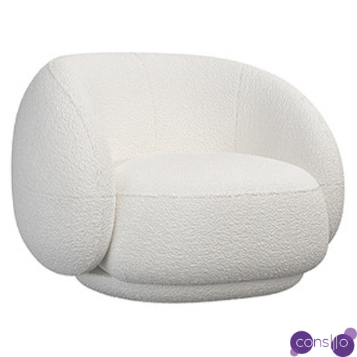 Кресло Irwin White Boucle Collection Armchair