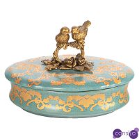 Шкатулка фарфоровая с бризовыми птичками Forest Dwellers