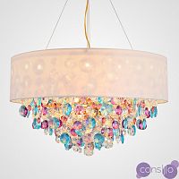 Люстра в стиле постмодерн с цветными хрустальными подвесками KALEIDOSCOPE