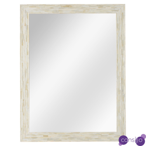 Зеркало Bone Inlay white