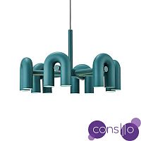 Подвесной дизайнерский светильник Cirkus by AGO Lighting (6 плафонов/синий)