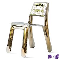 Стул Chippensteel 0.5 Polished Gold Glossy Color Carbon Steel Seating by Zieta