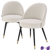 Комплект из двух стульев Eichholtz Dining Chair Cooper set of 2 Boucle cream