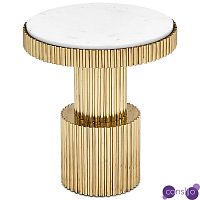 Приставной стол Brass Column Side Table