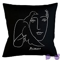 Декоративная подушка White Silhouette Dove Pillow