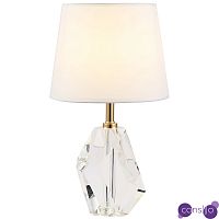 Настольная лампа с основанием из хрусталя Manlio Crystal Lampshade Table Lamp