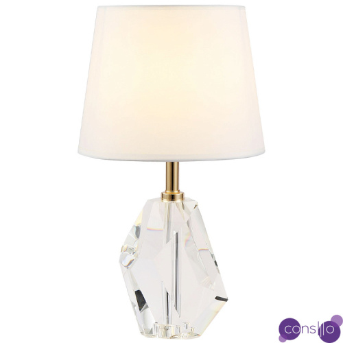 Настольная лампа с основанием из хрусталя Manlio Crystal Lampshade Table Lamp