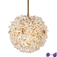 Подвесной хрустальный светильник шарообразной формы Amber Crystal Hanging Light 12