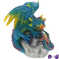 Декоративная статуэтка Дракон Blue Multicolor Dragon Statuette