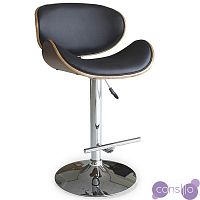 Барный стул Eames Lounge Bar Stool черный designed by Charles and Ray Eames