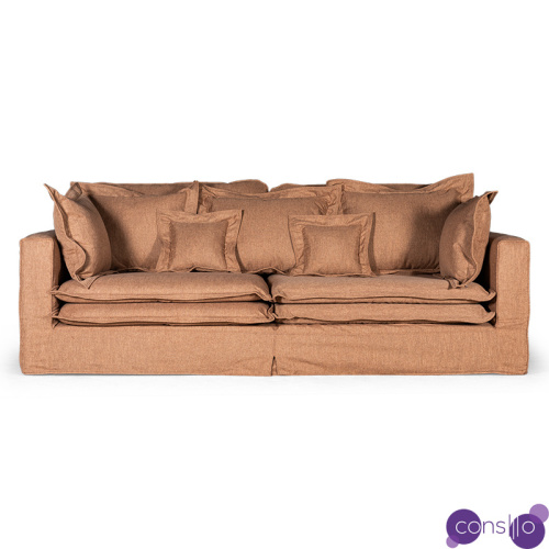 Диван Evelyn Textile Brown Sofa