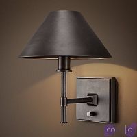 Бра RH Petite Candlestick SCONCE Aged steel