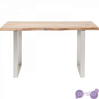 Обеденный стол деревянный с металлическими ножками 140 см Pure Nature