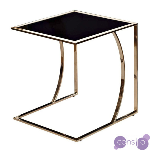 Приставной стол Metal Crescent Side Table Gold