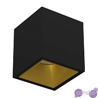 Накладной светодиодный светильник LeDron KUBING Black Gold