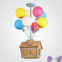 Люстра с домиком и воздушными шарами для детской комнаты BALLOON-UP B