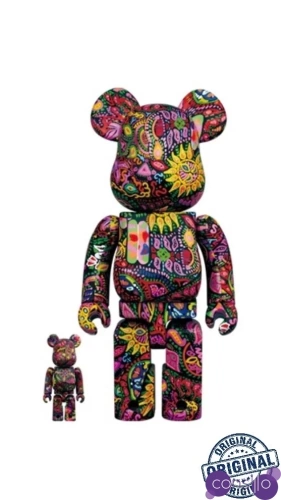 Bearbrick Psychedelic Paisley 400% (28cm)