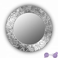 Круглое зеркало настенное серебро FASHION CAMOUFLAGE