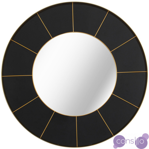 Зеркало Sectors Circle Mirror black