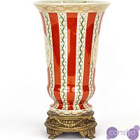 Фарфоровая ваза Red and White Stripes Vase