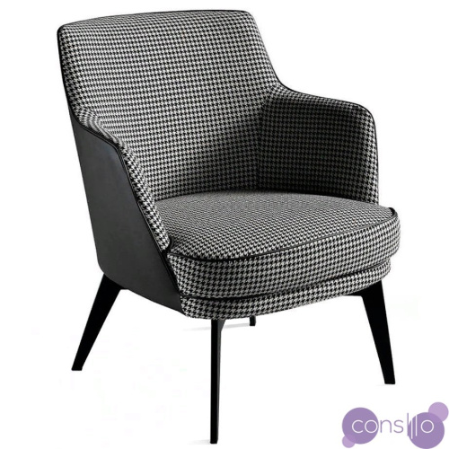 Кресло A141 от Angel Cerda черно-белое