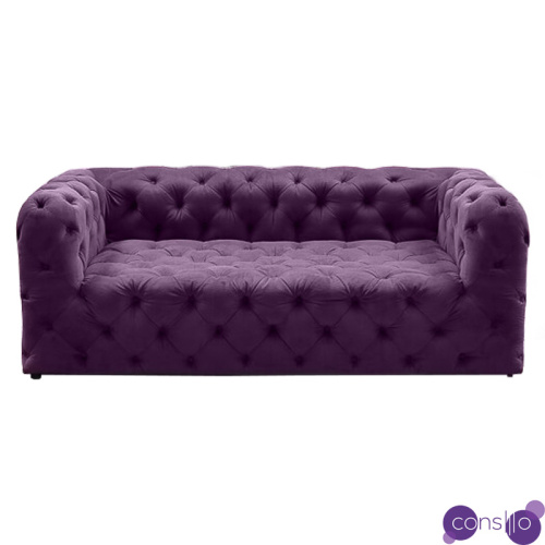 Диван Soho tufted purple velor