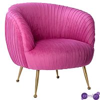 Кресло SOUFFLE CHAIR pink velor