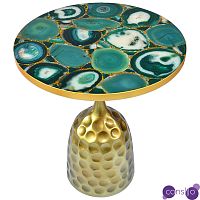 Приставной стол Cluster Surface Green Agate Side Table
