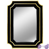 Зеркало черное с золотом настенное Альваро
