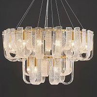 Люстра Prudence Textured Glass Two Tier Chandelier