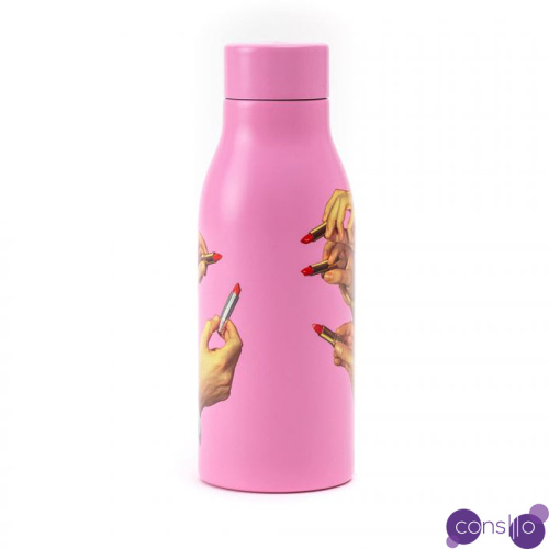 Бутылка Seletti Thermal Bottle Lipstick Pink