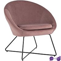 Кресло Avital пыльно-розовый велюр