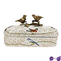 Шкатулка Bronze and Color Birds Box