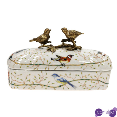 Шкатулка Bronze and Color Birds Box