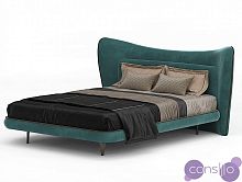 Кровать двуспальная 160х200 см зеленая Apriori N