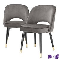 Комплект из двух стульев Eichholtz Dining Chair Cliff set of 2 grey