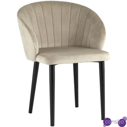 Стул Balsari Chair Кремовый Велюр
