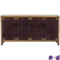 Комод Braided Leather Wood Chest of Drawers L