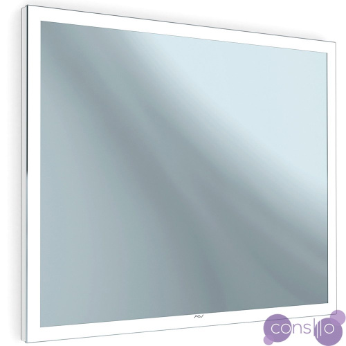 Зеркало в ванную с подсветкой прямоугольное белое 70х80 см Bella-35