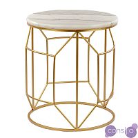Приставной столик Decorative Table белый мрамор