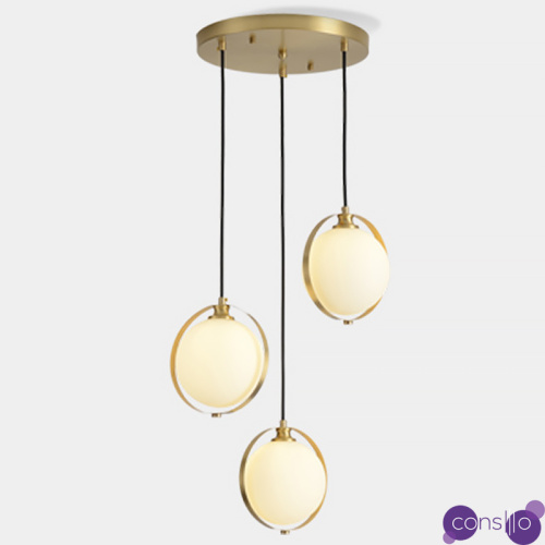 Люстра на кольцевом каркасе POISE 3 Сircle