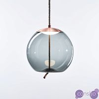Подвесной светильник KNOT Small Gray glass Copper