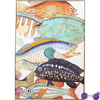 Картина Colorful Fish Painting