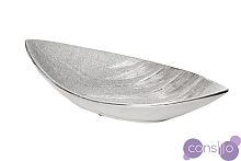 Блюдо керамическое серебристое 18H7922L-3