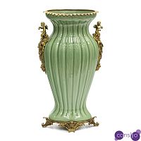 Ваза Bronze Angel Vase green