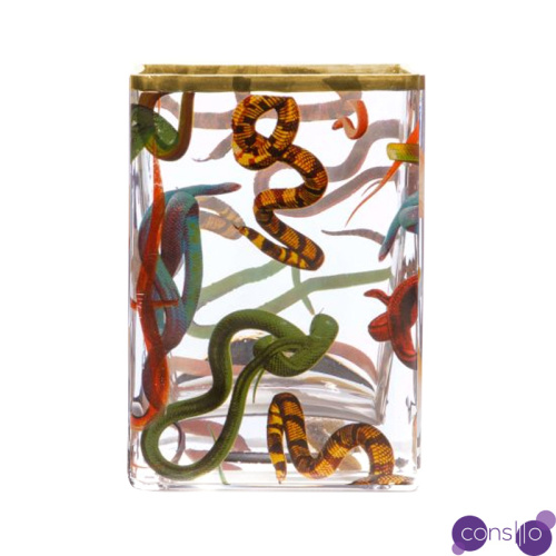 Ваза Glass Vase Snakes