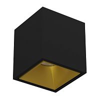 Светильник накладной KUBING Black-Gold Ledron регулируемый LED