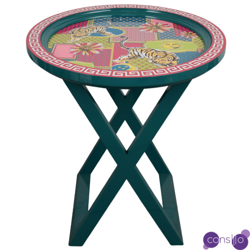 Приставной стол Tigers Painted Round Countertop Side Table