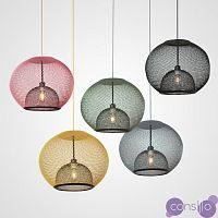 Серия цветных дизайнерских светильников из металлической сетки SKYNET