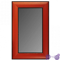 Зеркало настенное Leather Lux Mirror Square Red